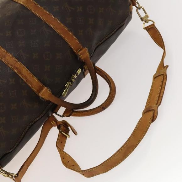 LOUIS VUITTON Monogram Keepall Bandouliere 50 Boston Bag M41416 LV Auth 132553 - Picture 7 of 16